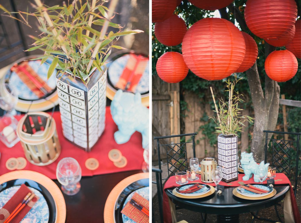 chinese new year tablescape 