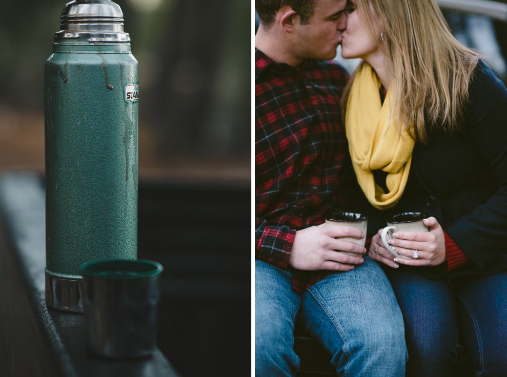 Hot Chocolate at Engagement Session
