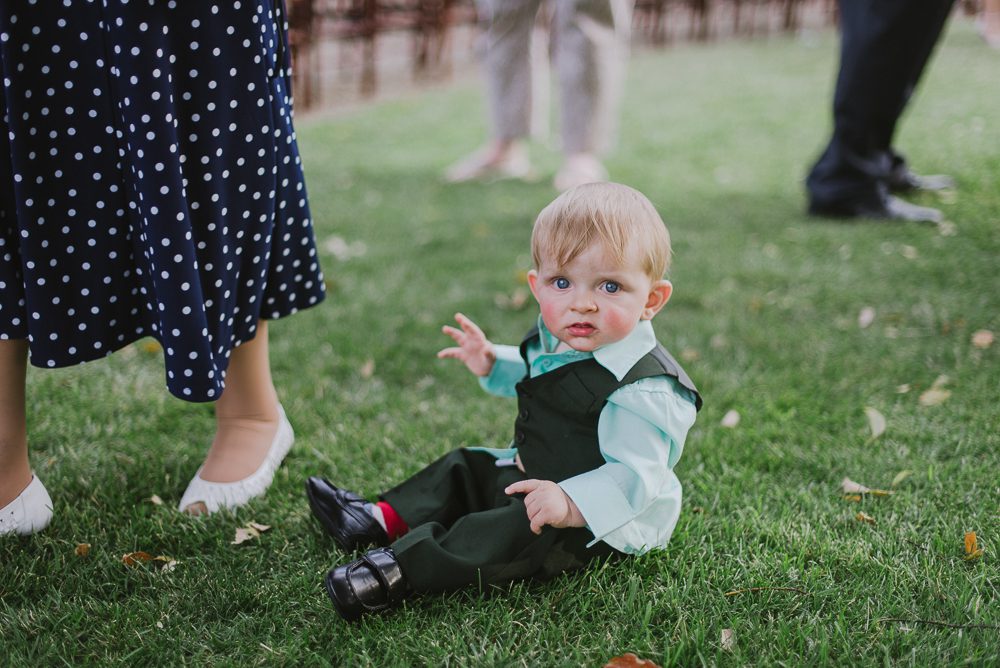 little boy at Wedding Party at San Joaquin River Parkway Wedding