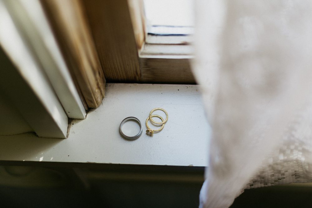 Ring on a windowsill in San Luis Obispo