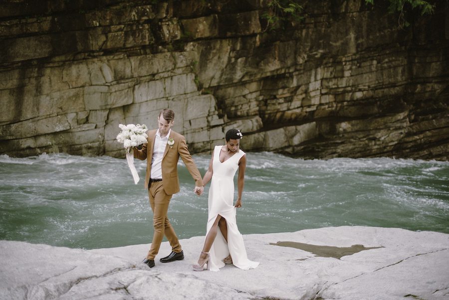 California Wedding Photographers, Couple by River