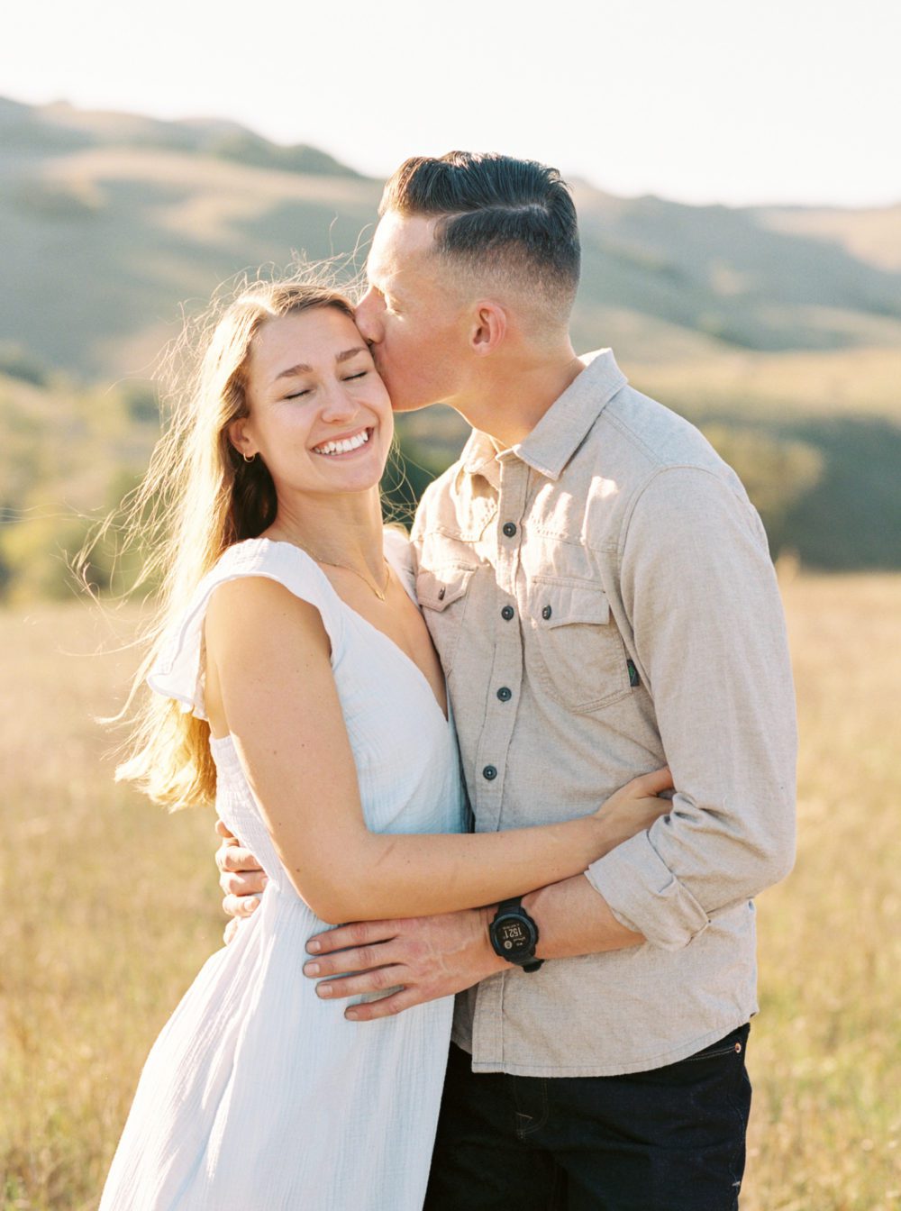 Couple at Johnson Ranch for engagement session with San Luis Obispo Wedding Photographer, Tina Loveridge